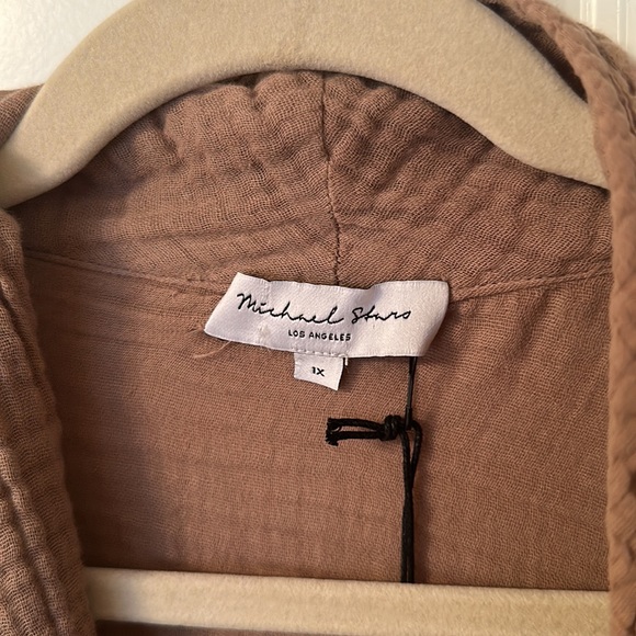 Michael Stars Dana Cotton Gauze Blazer - Picture 6 of 10